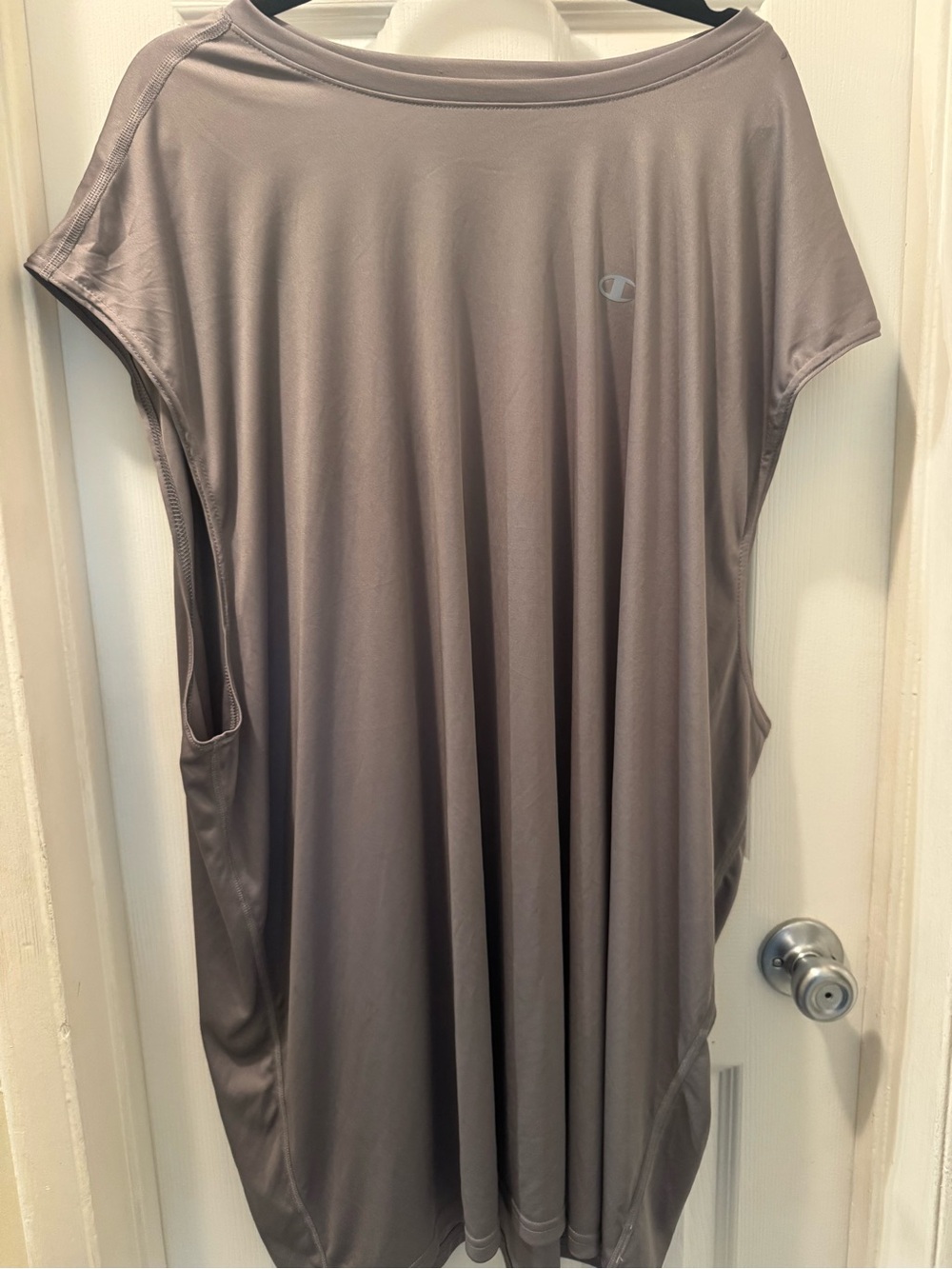 Champion Women's Taupe Oversized Athletic Tank Top
